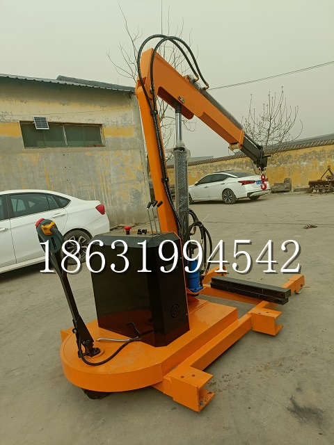 察哈尔右翼后旗自卸车厢随车吊 自制轮式四不像起重机 四驱平板吊 5吨 贵盛